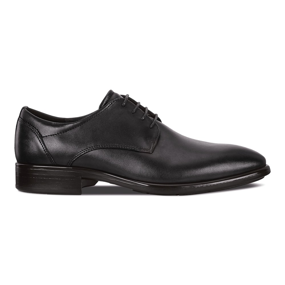 ECCO Mens Derby Shoe Black - Citytray Traditionals - CEV-548167